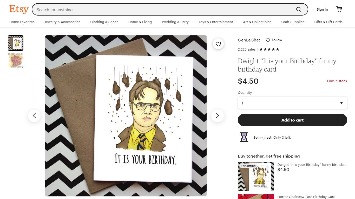 Dwight ''it is Your Birthday'' Funny Birthday | Etsy