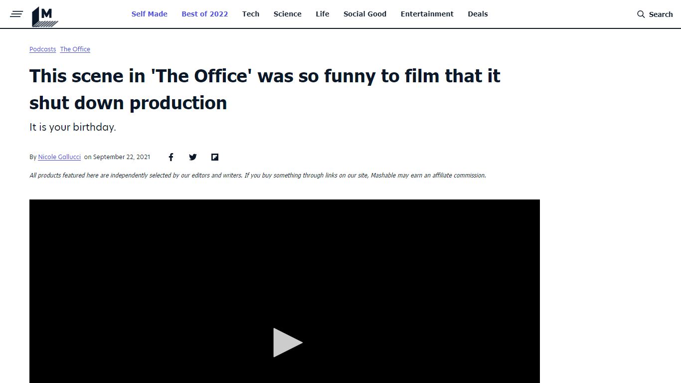 This scene in 'The Office' was so funny to film that it shut down ...
